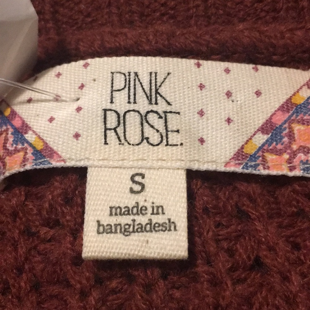 PINK ROSE SWEATER - Picture 2 of 2